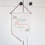 Worlds Best Mum Gift, Personalised Wall Hanging For Mummy, thumbnail 5 of 5