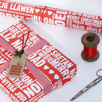 Multi Language Christmas Gift Wrap Or Set, 4 of 5