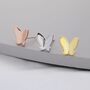 Sterling Silver Butterfly Stud Earrings, thumbnail 4 of 10