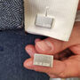 Personalised Initial Date Cufflink And Tie Clip Set, thumbnail 3 of 7