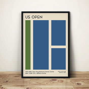 Us Open Grand Slam Tennis Print, 3 of 4