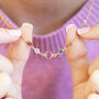 Mother And Four Children Birthstone Link Necklace, thumbnail 1 of 7