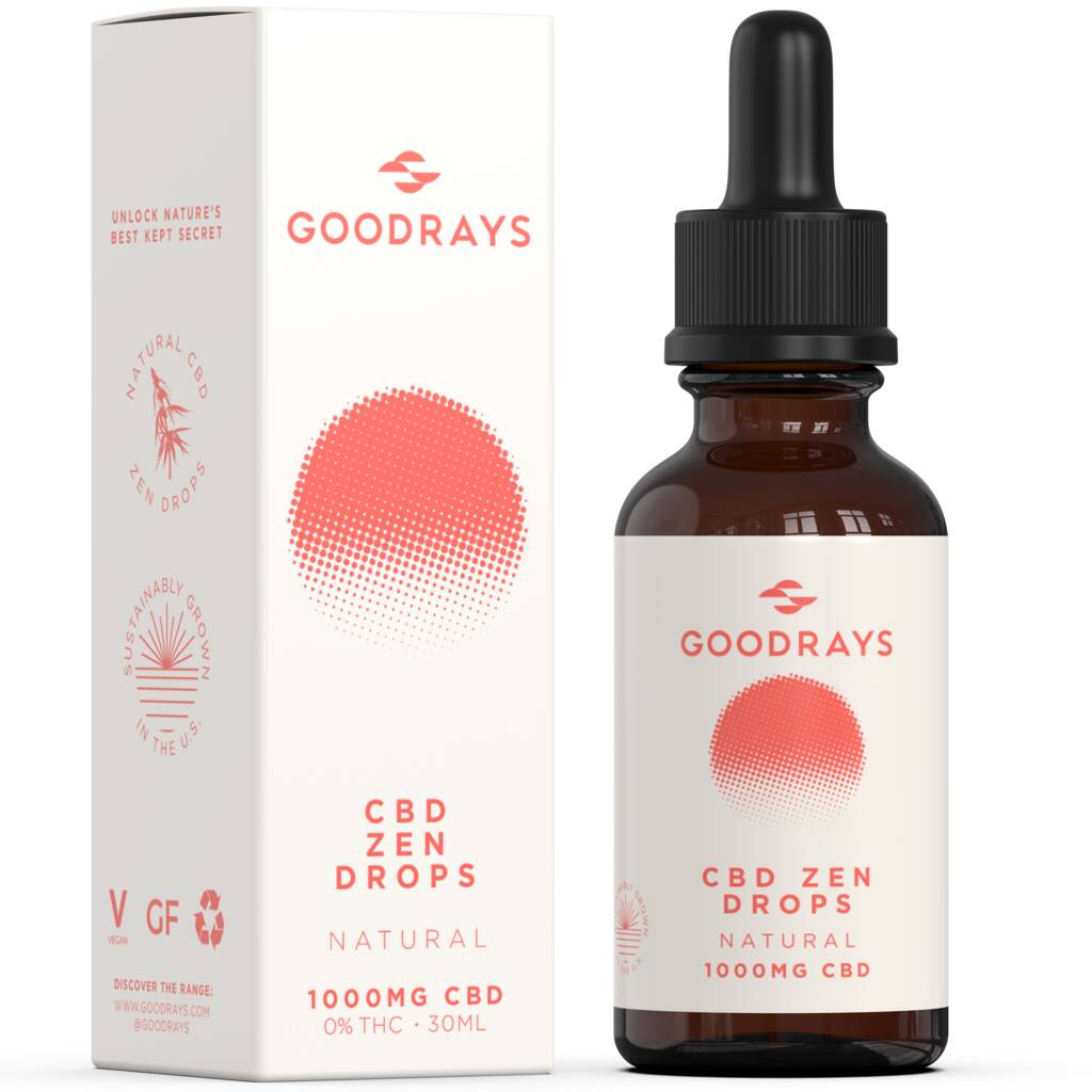 Goodrays Cbd Oil Zen Drops 1000 Mg, 1 of 8