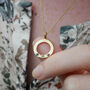 Family Birthstone Circle Necklace, thumbnail 1 of 2
