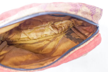 Large Colourful Upcycled Sari Box Pouches, Handmade In India, 10 of 12