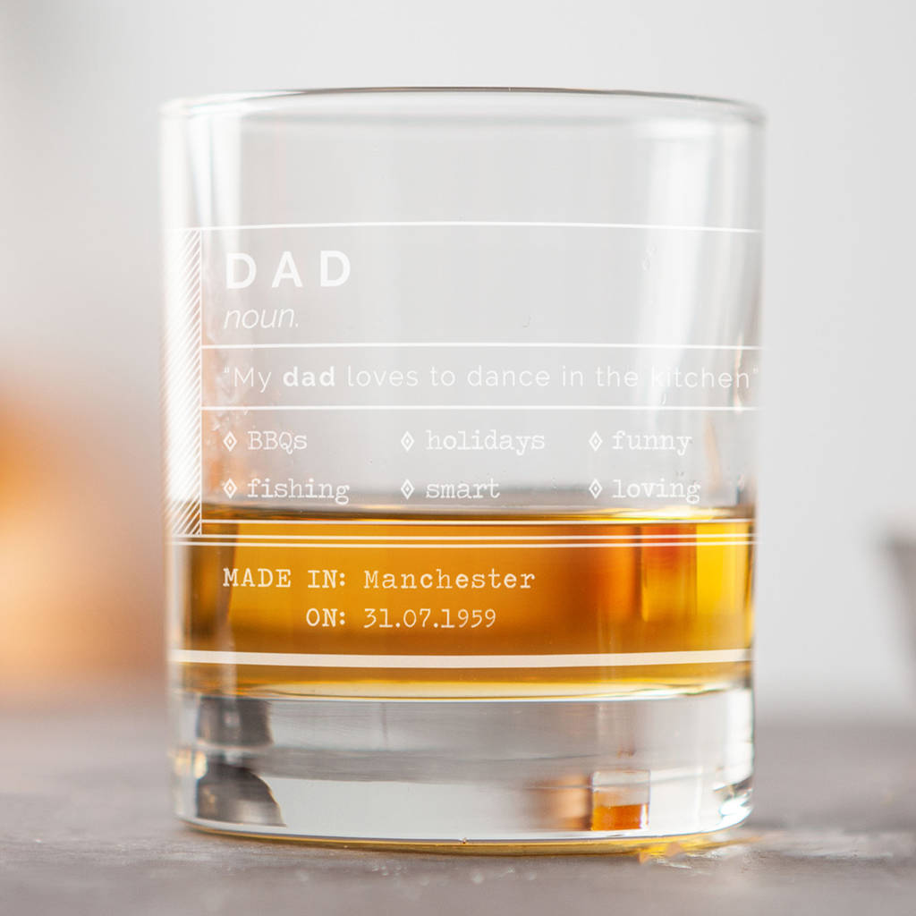 Personalised Whiskey Glass Gift By norma&dorothy