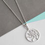 Sterling Silver Swirling Waves Necklace, thumbnail 1 of 3