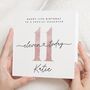 Personalised 11th Birthday Card For Daughter Or Niece, thumbnail 1 of 7