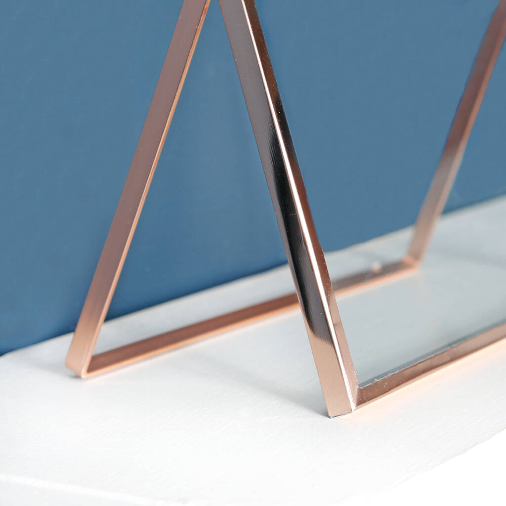 Rose Gold Glass Photo Frame By Red Berry Apple