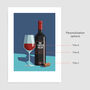 Personalised Wine Bottle Art Print, thumbnail 2 of 8