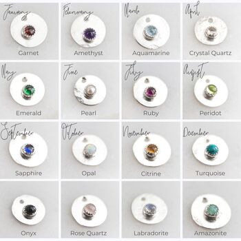 Sterling Silver Love Knot Ring With Birthstones, 2 of 9