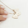 Personalised Mini Heart Initial Necklace, thumbnail 2 of 5