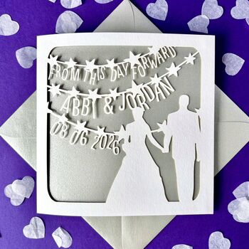 From This Day Personalised Wedding Card, 2 of 5