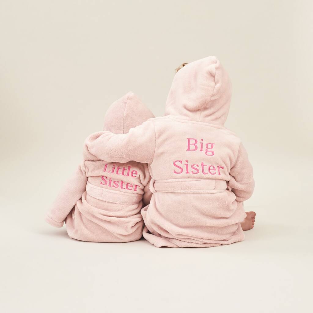 Matching Pink Sibling Robe Set, 1 of 3