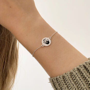 Personalised Dainty Coin Bracelet With Prints, 4 of 10