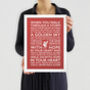 You'll Never Walk Alone Typography Print, thumbnail 5 of 5