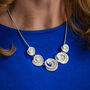 Embossed Rose Shell Necklace, thumbnail 1 of 3