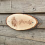 Engraved Photo Wood Slice Stable Sign, thumbnail 4 of 6
