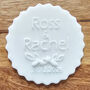 Personalised Wedding Cake Icing Debosser With Names Cupcake Toppers, thumbnail 1 of 6