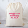 Personalised Birthday Present Gift Sack Bag, thumbnail 2 of 3