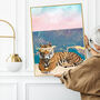 Custom Summer Print Tiger Sun Beach Scene, thumbnail 2 of 5