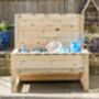 Children's Wooden Outdoor Mud Kitchen And Sand Tray, thumbnail 2 of 11