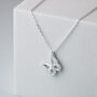 Sterling Silver Sparkly Butterfly Pendant Necklace, thumbnail 1 of 5