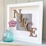 Personalised Oak Niece Uncle Auntie Frame Gift, thumbnail 1 of 4