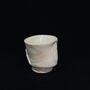 Porcelain Cup Coffee Tea Nude Fossil Detail Handmade, thumbnail 2 of 2