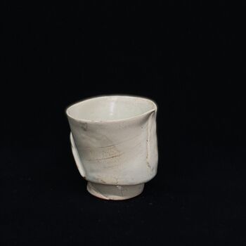 Porcelain Cup Coffee Tea Nude Fossil Detail Handmade, 2 of 2