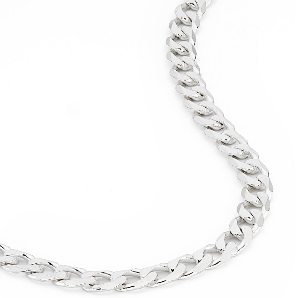 Sterling Silver Curb Chain Necklace Four.3mm 24 Inch, 1 of 5