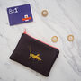 Embroidered Lucky Cricket Leather Coin Zipped Purse, thumbnail 4 of 4
