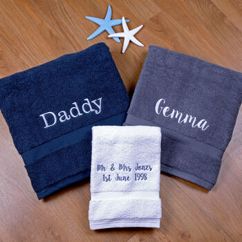 Personalised Boutique Luxury Bath Sheet, 3 of 12