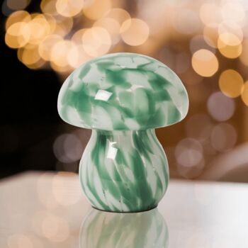 Green And White Mushroom Lamps, 4 of 5