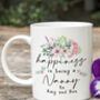 Personalised Happiness Is Being A Nanny Nanna Mug, thumbnail 2 of 3