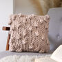 Big Bobble Stitch Cushion Easy Knitting Kit, thumbnail 1 of 10