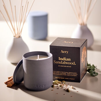 Vegan Indian Sandalwood Scented Candle, 4 of 6