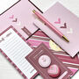 Pink And Burgundy Stationery Box, thumbnail 11 of 11