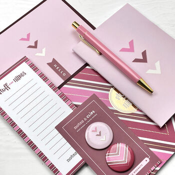 Pink And Burgundy Stationery Box, 11 of 11