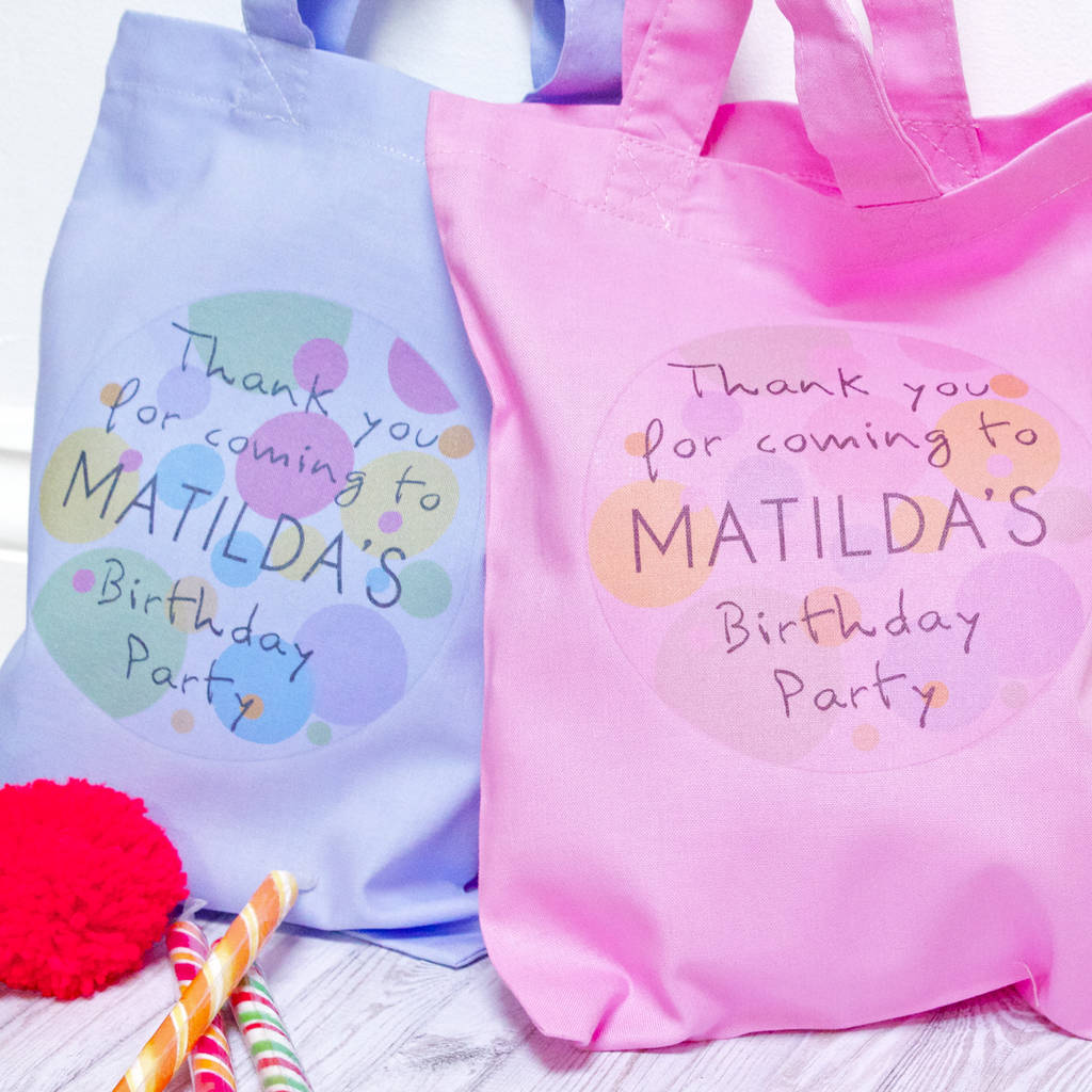 Personalised Children's Party Bag By bedcrumb