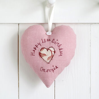 Personalised 16th Birthday Hanging Heart Gift For Girl, 9 of 12