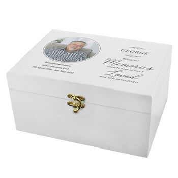 Personalised Memorial Keepsake Wooden Box, 5 of 6