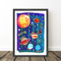 Space Planets Kids Print, thumbnail 8 of 9