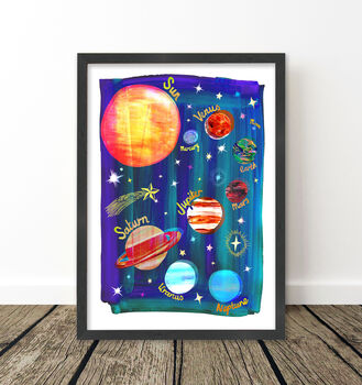 Space Planets Kids Print, 8 of 9