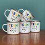 Team Personalised Rainbow Mug Set, thumbnail 2 of 7