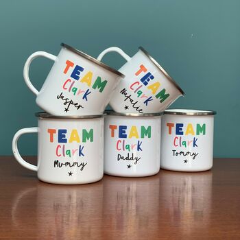 Team Personalised Rainbow Mug Set, 2 of 7