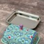 Handpainted Turquoise Butter Dish, thumbnail 2 of 5