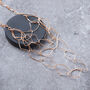 Rose Gold Colour Four Layer Irregular Hoop Necklace, thumbnail 3 of 3