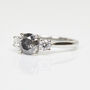 Platinum Round Brilliant Cut Diamond Solitaire Engagement Ring, thumbnail 2 of 3