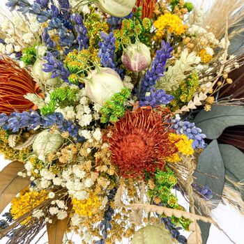Preserved Lavender Banksia Eucalyptus Natural Bouquet, 4 of 12